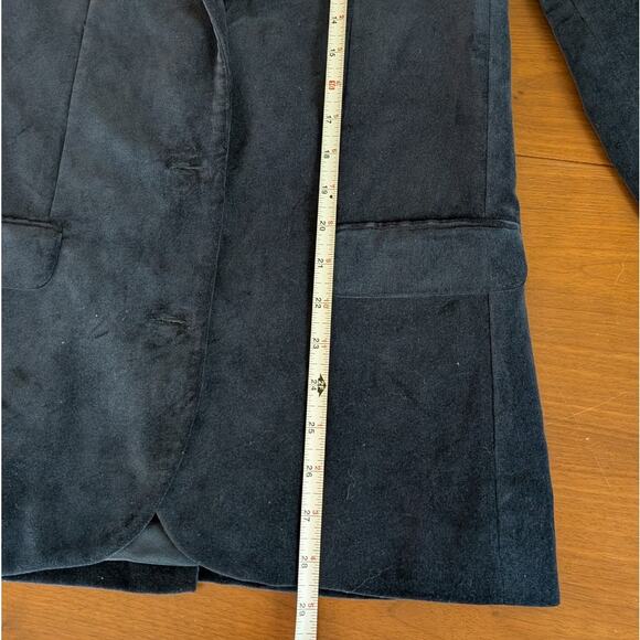 ZADIG & VOLTAIRE Viva Velours Velvet Button Navy Blazer, size S - Picture 5 of 11
